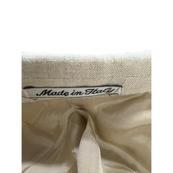 "FACONNABLE" Design By Albert Goldberger Mens 100% Linen Blazer SZ XXLL 3 Button - Picture 6 of 13